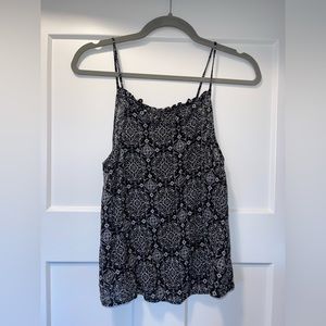 Black Flowy Tank Top